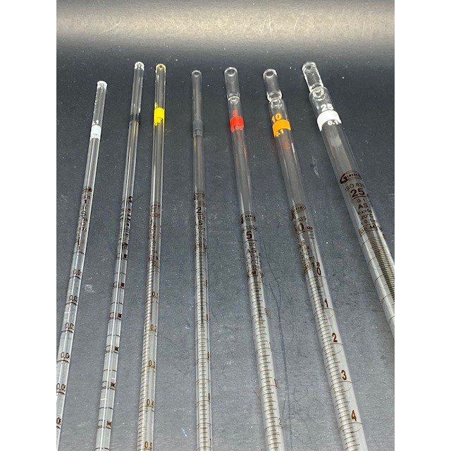 Graduated Pipette ปิเปตเเก้ว ยี่ห้อ Glassco ประเทศอังกฤษ