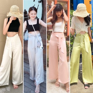 slick pants กางเกงซาติน