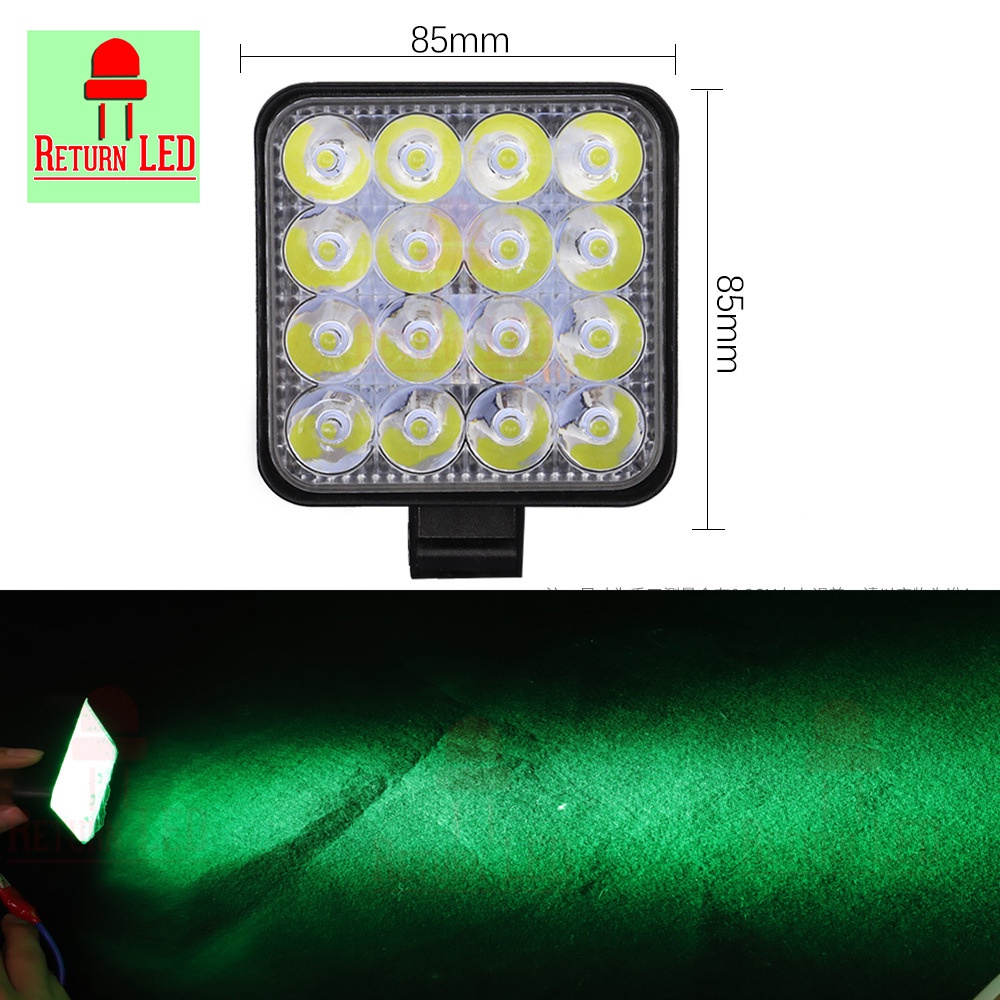 ส่งเร็วจากไทย ไฟไดหมึก ตกหมึก ไฟตกปลา ไฟสปอตไลต์ LED 48W ไฟDC12V~DC24V 1 ชิ้น ไฟสปอร์ตไลท์ LED 12V-24V ReturnLED