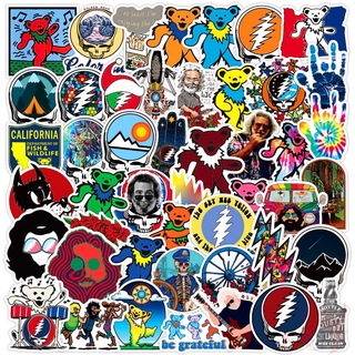 ❉ Grateful Dead - Series 02 Psychedelic Rock Band สติ๊กเกอร์ ❉ 52Pcs/Set Rock &amp; Roll DIY Fashion Luggage Laptop Skateboard Decals Doodle สติ๊กเกอร์