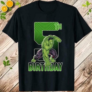 เสื้อยืดครอปเสื้อยืดผ้าฝ้าย พิมพ์ลาย The Incredible Hulk 5Th เข้ากับทุกการแต่งกาย สไตล์คลาสสิก สี่ฤดู สําหรับผู้ชายS-5XL