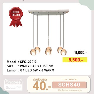 HL-22012 โคมไฟติดเพดาน LED#ฟรีหลอด#