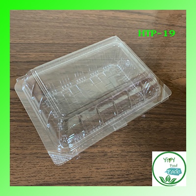 🔥HTP-19 , H TP-19🔥กล่องพลาสติกใส OPS สำหรับใส่อาหาร กล่องข้าว กล่องเบเกอรี่ bakery (100 ชิ้น)