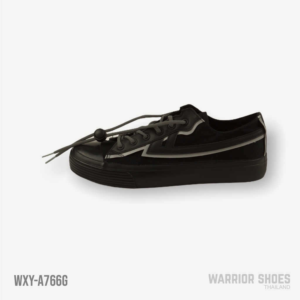Warrior shoes รองเท้าผ้าใบ รุ่น WXY-A766G สี Black/ Gray