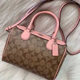 COACH MINI BENNETT SACHEL IN SIGNATURE CANVAS โค้ชทรงหมอนสีนี้น่ารักม๊ากกก