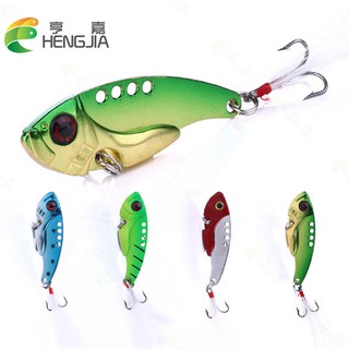 Hengjia เหยื่อตกปลาประดิษฐ์ VIB 5.5 ซม. 11 กรัม 1 ชิ้น Blade Vibration Fishing Lure with Treble Fishing Hooks