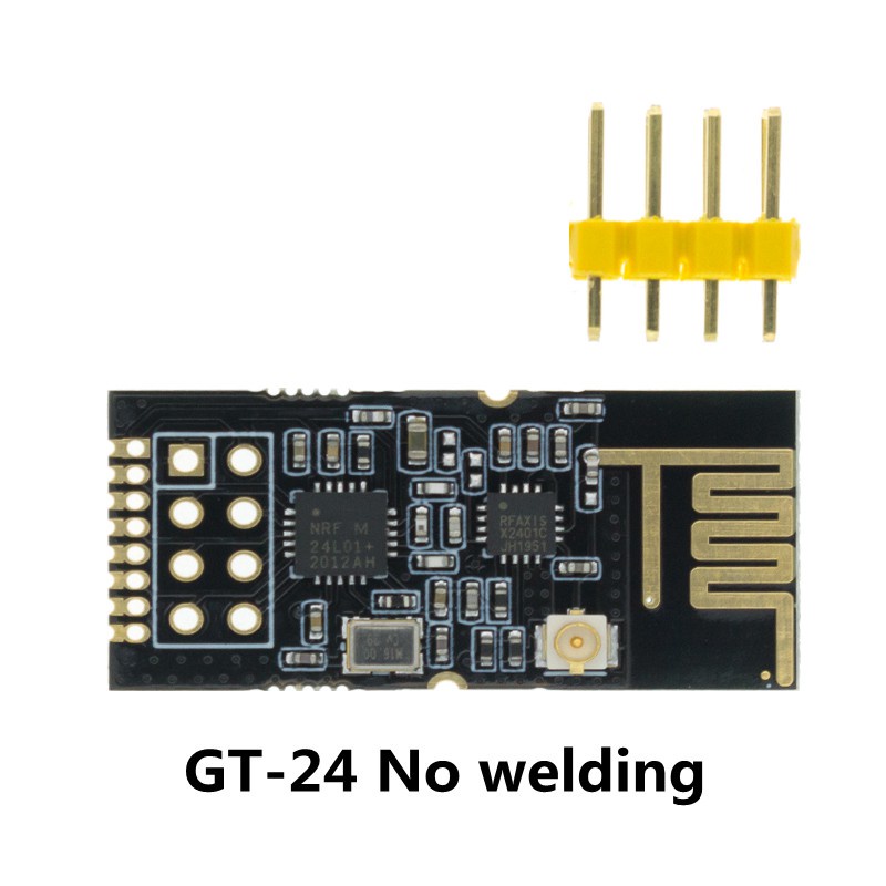 Nrf24l01+ โมดูลส่งสัญญาณข้อมูลไร้สาย 2.4GHz NRF24L01 NRF24L01+PA+LNA 1000 เมตร GT24 สําหรับ Ar