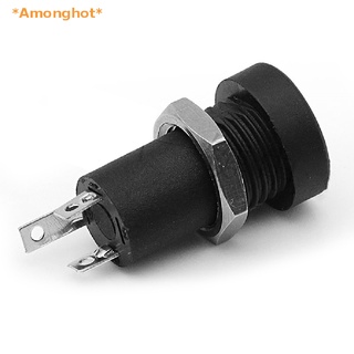 Amonghot&gt; ซ็อกเก็ตแจ็คเสียงสเตอริโอ PJ392A 3.5 มม. 3 ขา สีดํา พร้อมสกรูด้านใน 1 ชิ้น