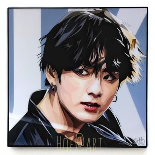 Jungkook จองกุก วง BTS บีทีเอส บอยแบนด์ นักร้องเกาหลี รูปภาพ​ติดผนัง pop art กรอบรูป แต่งบ้าน ของขวัญ รูปภาพ