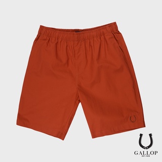 GALLOP : CASUAL SHORTS  กางเกงขาสั้นเอวยางยืด รุ่น GSP9002 สีส้มอิฐ