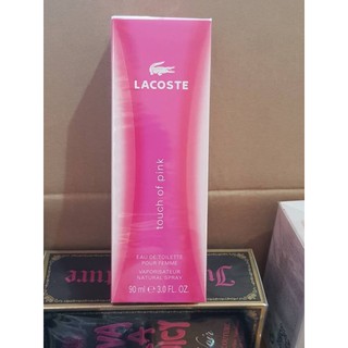 Lacoste touch of pink edt 90ml กล่องซีล