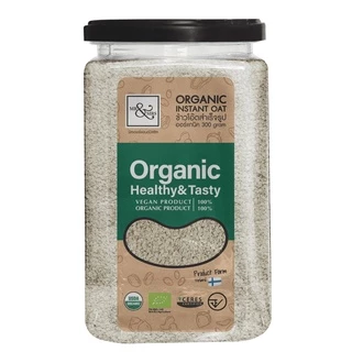Mr. & Mrs. ข้าวโอ๊ตสำเร็จรูปพร้อมทาน Organic Instant Oat (300g)