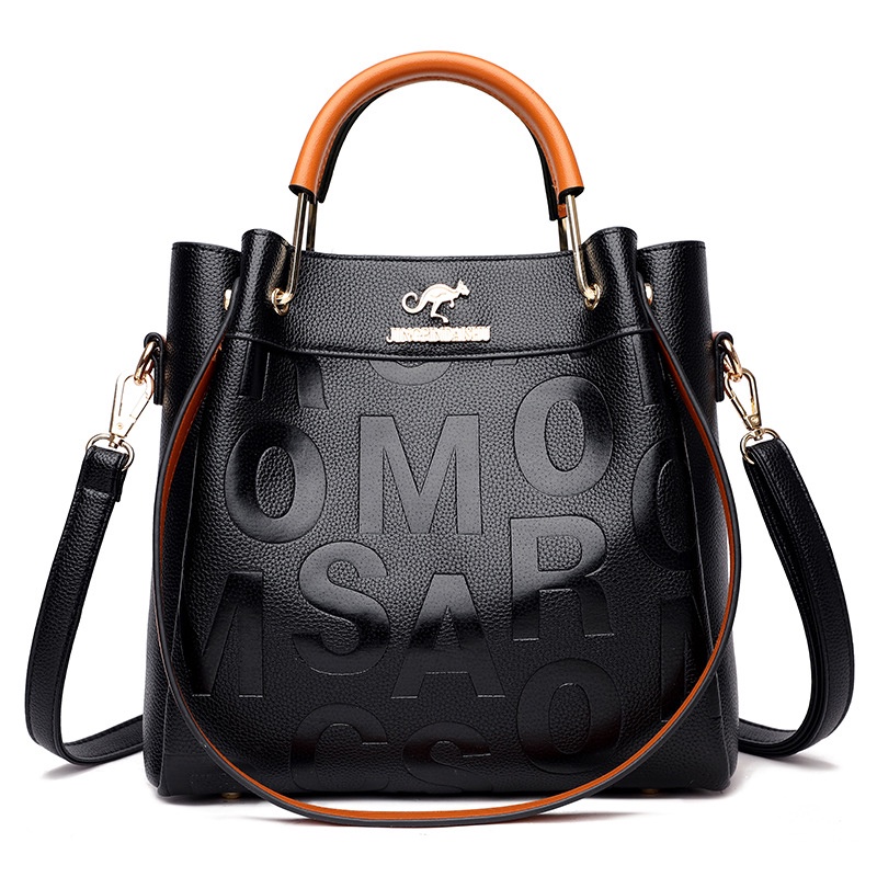 กระเป๋าถือ Mousoon Go Out Messenger Bag ความจุขนาดใหญ่สุทธิสีแดงพร้อมสไตล์ต่างประเทศหนังนิ่มกระเป๋าสะพายนูนกระเป๋าผู้หญิง