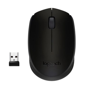 Logitech Wireless Mouse B170 Black มาพร้อมกับดีไซน์ปุ่ม 3 ปุ่มสําหรับเมาส์น้ําหนักเบาและพกพาสะดวก