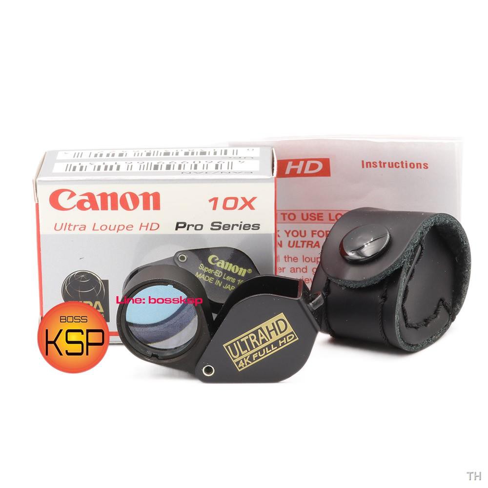 ล่าสุด☎❃❍กล้องส่องพระ / ส่องเพชรพลอย Canon Ultra HD 10x18mm สีดำเข้มคลาสสิค เลนส์แก้วคุณภาพสูง ED Lens เคลือบมัลติโค๊ตให