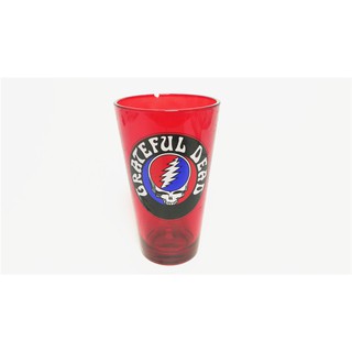 ♛✉♛Grateful Dead Band Glass Cup ประเทศอเมริกา กลุ่มดนตรีร็อคโค้กคัพสบาย ๆ ขอบคุณ