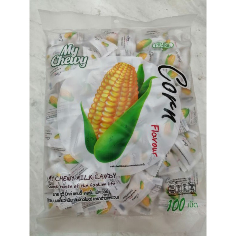 มาย​ชูวี่​ มิ้ลค์​แคนดี้​ ข้าวโพด​ บรรจุ100เม็ด