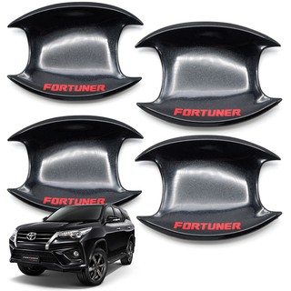 เบ้ากลม ดำเงา+โลโก้แดง "Fortuner" Toyota Fortuner SUV ปี 2016-2018