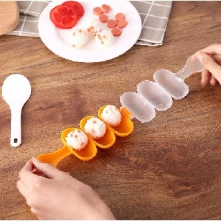 งานญี่ปุ่น แม่พิมพ์ข้าวปั้นแบบเขย่า ปั้นข้าว (Shake Rice Ball Mold Sushi Making Tools)