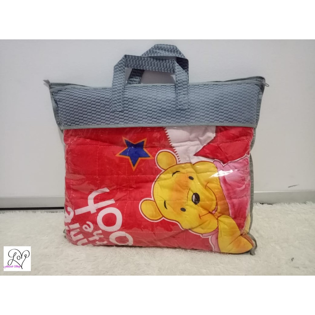นําเข้า BLANKET ผ้าฝ้าย 100% MOTIF WINNIE THE POOH