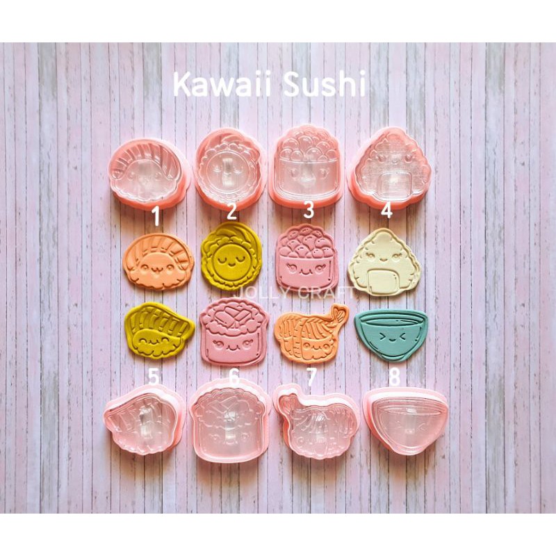 คาวาอิ SUSHI 1-8 ที่ตัดคุกกี้ (แยกจําหน่าย)