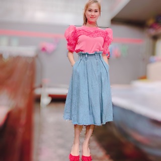 GU (uniqlo) denim skirt กระโปรงยีนส์ยาว