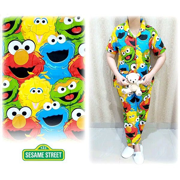 CP PAJAMAS / PAJAMAS / SLEEPWEAR / SLEEPWEAR SHORT SLEEVE LONG PANTS ELMO