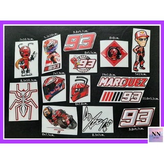 สติกเกอร์ #93 Marc Marquez (3M) สติกเกอร์บิ๊กไบค์ สติกเกอร์มอเตอร์ไซค์ สติกเกอร์ติดรถ [15]