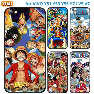 เคส VIVO Y27 Y78 Y36 Y35 Y22 Y22s Y31 Y51 Y53S Y76 Y77 Y91C Y1S Y52 Y72 Pro 4G 5G V2247 V2249 1820 V2271A โทรศัพท์มือถือ TPU ลายการ์ตูนวันพีช สำหรับ