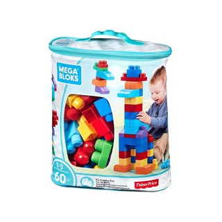 มีcode ลดถามได้(ของแท้)Mega Bloks  First Builders  Big Building Bag   (60 PCS) ตัวต่อ เมกะ บล๊อค บล๊อคตัวต่อ