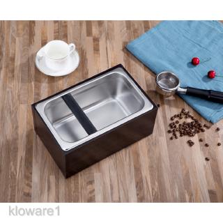 [KLOWARE1] Stainless Steel Coffee Knock Box w/Handle Bucket Espresso Grind Waste Bin