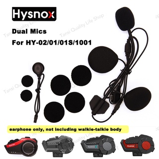 Abejas Hysnox HY-02 ของแท้ ชุดหูฟังหมวกกันน็อค แบบครึ่งหน้า พร้อมไมโครโฟนคู่เท่านั้น