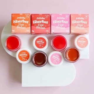 [โค้ดลด 10] 🍒เชอเบทบาล์ม🍒 sherbet balm ลิปบาล์มแก้ปากดำคล้ำ มี 4 สี