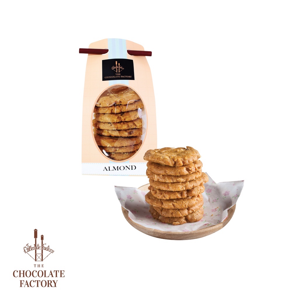 The Chocolate Factory  คุกกี้ อัลมอนด์ Cookie Almond คุกกี้เนยสด อบกรอบ ผสมอัลมอนด์เต็มคำ ราคา ถูกที่สุด ดีลบีเคเค แกลเลอรีภาพที่ 5