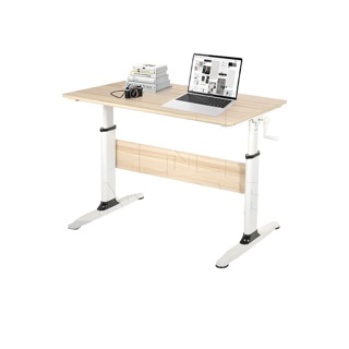 InnHome โต๊ะทำงานปรับระดับได้ โต๊ะปรับระดับ โต๊ะทำงาน Computer Desk Office Table โต๊ะทำงานไม้ MDF รุ่น FlexiDesk