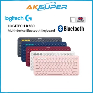 LOGITECH คีย์บอร์ดบลูทูธ K380 MULTI-DEVICE BLUETOOTH KEYBOARD（ฟรีสติกเกอร์ภาษาไทย）