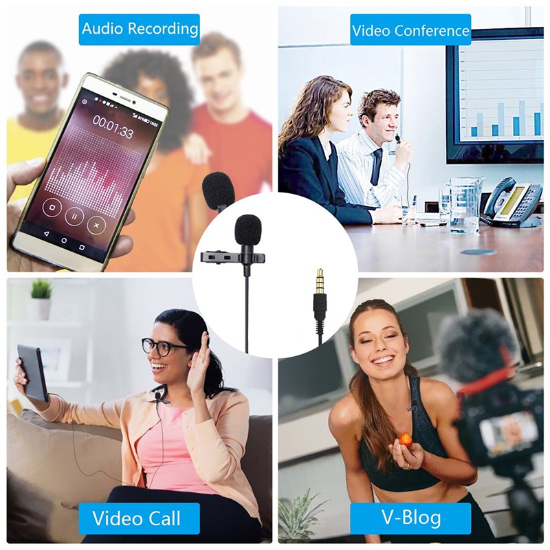 ไมค์ไลฟ์สด ไมโครโฟน ไมค์โทรศัพท์ อัดเสียง ร้องเพลง ไลฟ์สดได้ คุณภาพเสียงดี แจ็ค 3.5mm สำหรับโทรศัพท์/คอมพิวเตอร์