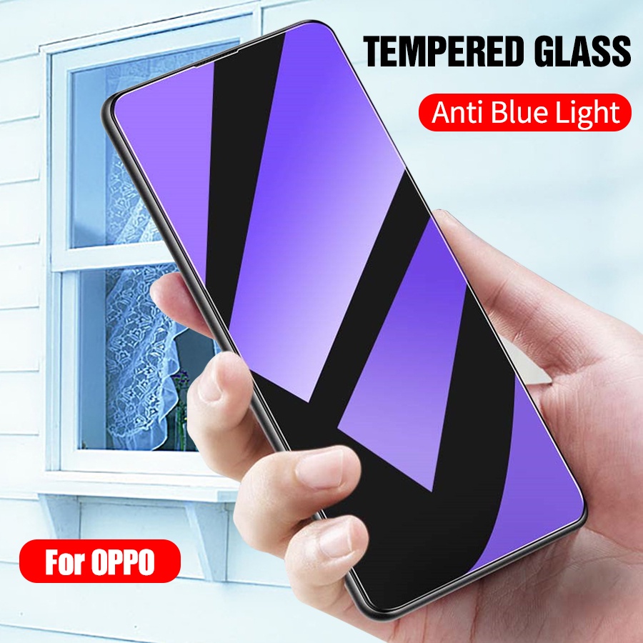 ฟิล์มกระจกถนอมสายตา ANTI BLUE Glass สำหรับ OPPO Reno 12 Pro 5G 12 F A18 A38 A58 A98 A79 A5s A3s F7 F9 F11 A5 A9 A33 A53 A31 A7 A12 A12E A83 A52 A72 A78 A79 A92 A15 A15s A16 A17 A17K A54 A74 A32 A53s Reno 12 11 11 F 8 8T 7 6 5 5F 4 3 2