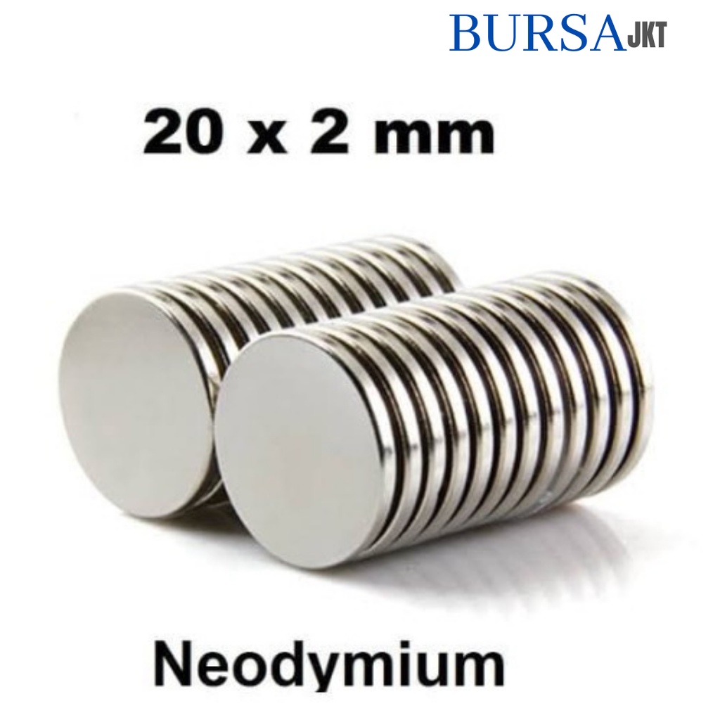 SUPER STRONG MAGNET N52 NEODYMIUM N52 ROUND STRONG NdFeB 20 x 2 MM