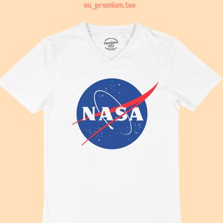 ขายดี!เสื้อยืด นาซ่า NASA Logo คอวี ไซส์ M - 2XLS-5XL