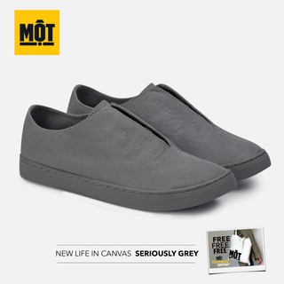 MOT  รองเท้าผ้าใบผู้ชาย  รุ่น New Life in Canvas Seriously Grey (MEN)