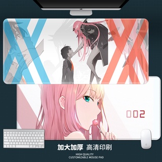 02 Mouse Pad Waterproof Anti-Slip DARLING IN THE DARNXX Anime Laptop Keyboard Pad Personality Custom Overlock Office Game Desk Pad Computer Pad Rubber Student New Writing Pad