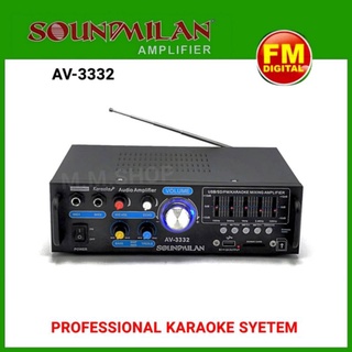 Soundmilan เครื่องขยายเสียง แอมป์ รุ่น  AV-3332