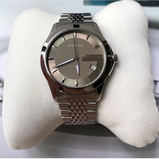 ⌚️Gucci Round Face Champagne Dial Date King’size
