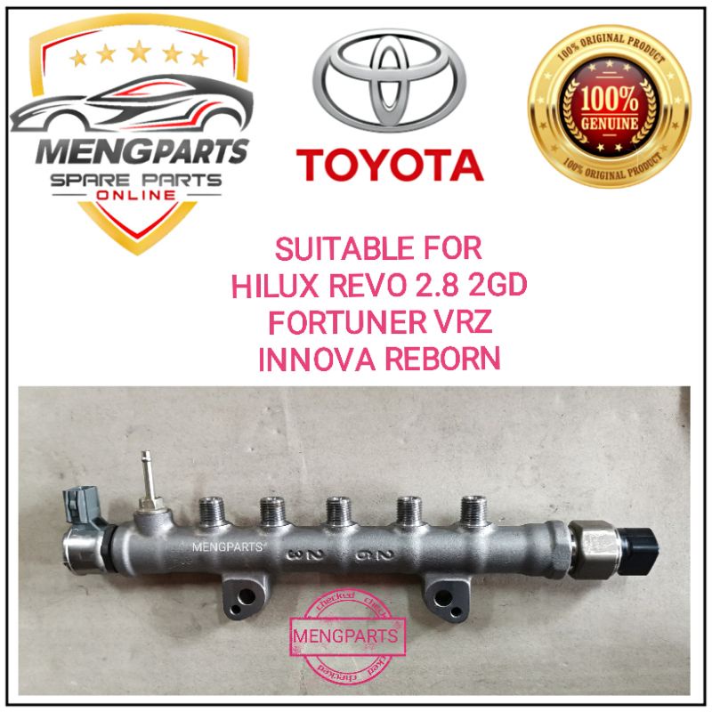 TOYOTA HILUX REVO GUN125 GUN126 2.4 & 2.8 1GD & 2GD 100% COMMONRAIL ASSY FUEL RAIL ASSY COMMON RAIL 