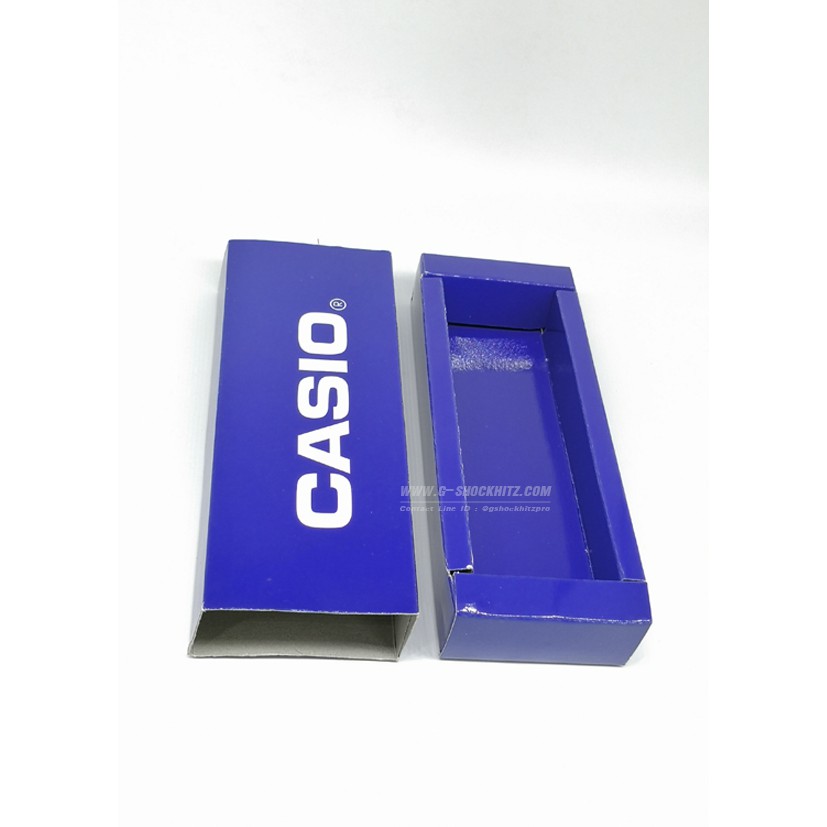 กล่องกระดาษใส่นาฬิกาCASIO รุ่นกล่องไม้ขีด สีน้ำเงิน