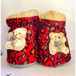 Tiger Bear Baby Shoes รองเท้าแฟนซีเด็กลายเสือ คละสี คละลาย รองเท้าหัดเดิน รองเท้าเด็ก  รองเท้าแฟชั่น รองเท้าเด็กทารก