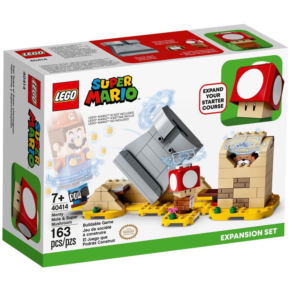Lego 40414 Monty Mole &amp; Super Mushroom
