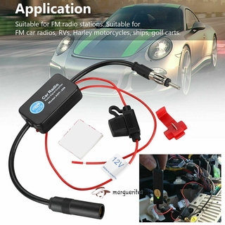 "ready stock" Auto FM AM Radio Stereo Signal Antenna Aerial Signal Amplifier Booster 12V Signal Enhancement Equipment