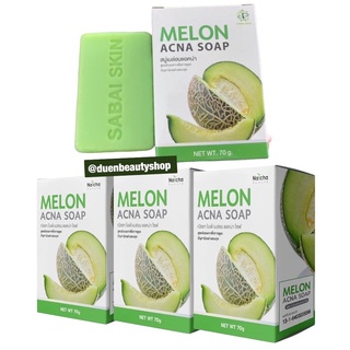 เซ็ต 4ก้อน - 🍈สบู่เมล่อนแอคน่า🍈 ✅ MELON ACNA MELON ACNA SOAP สบู่เมล่อนแอคน่า (แพ็คเกจใหม่)